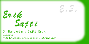 erik sajti business card